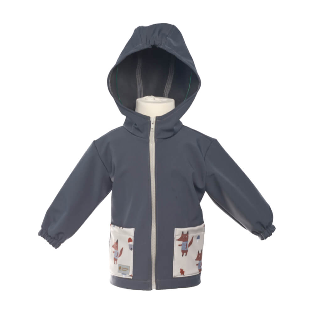 Veste softshell pour enfant avec membrane Monkey Mum® - Excursion mystérieuse avec un renard