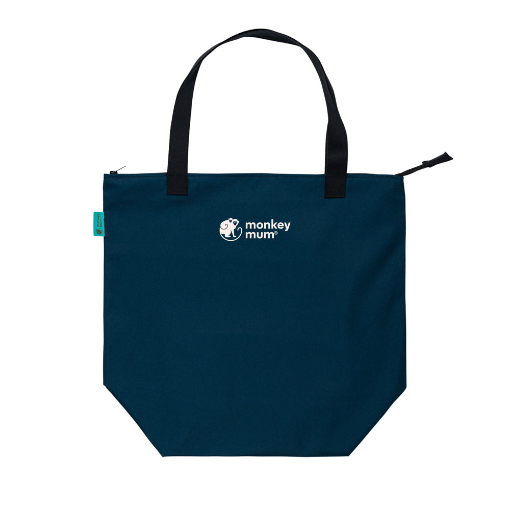 Monkey Mum® Petit sac en tissu pour accessoires Carrie - Bleu marine, 2e qualité