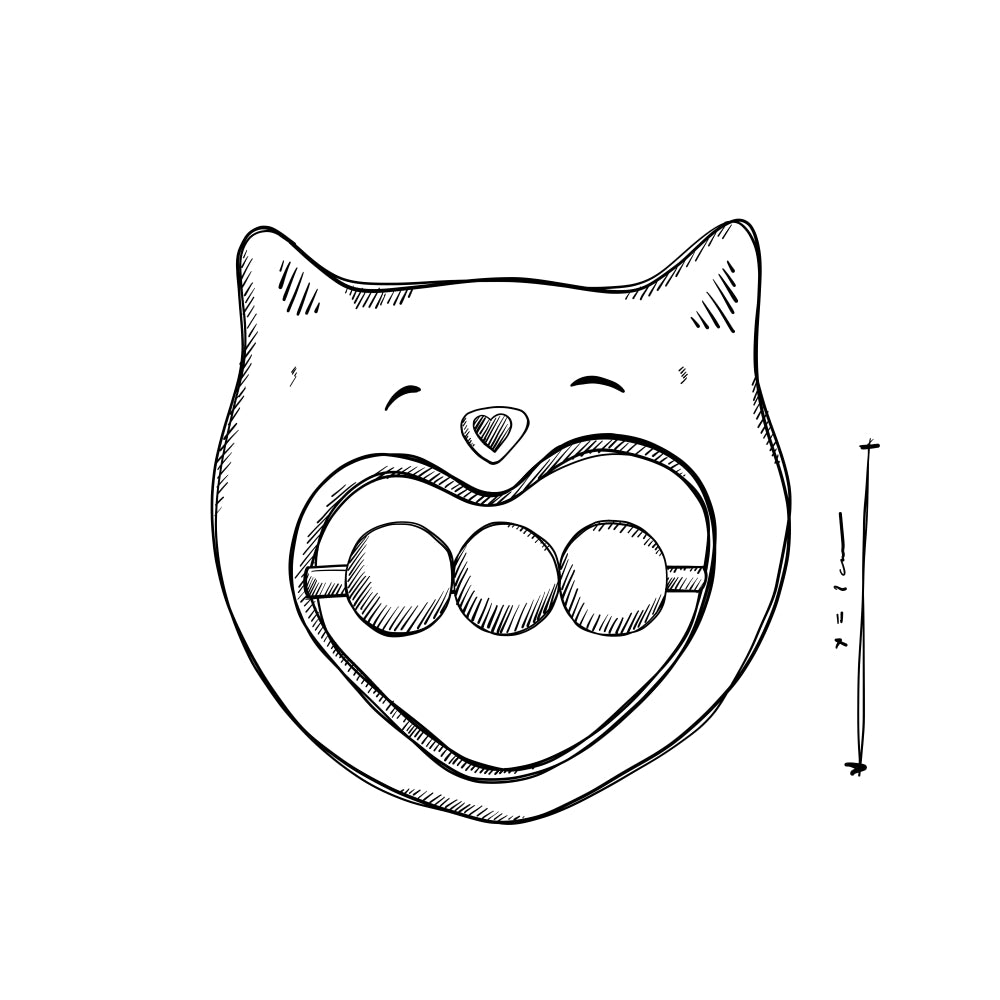 Wooden Story Hochet - Chat joyeux