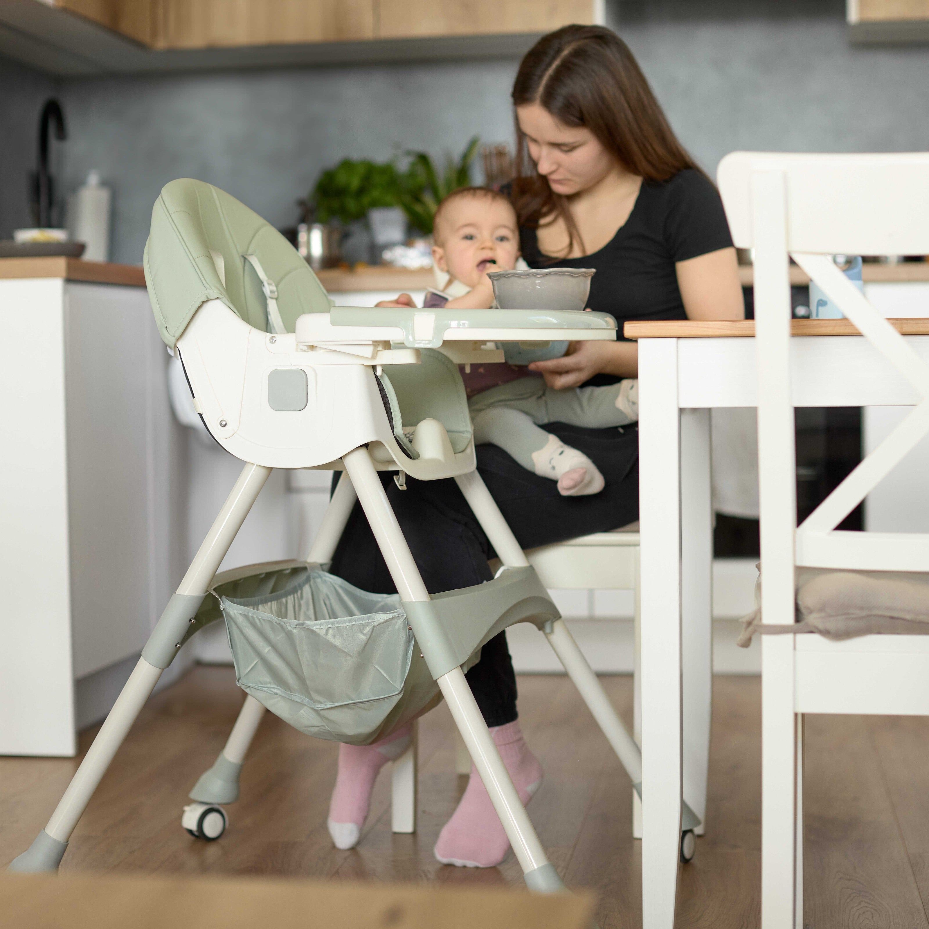 Chaise haute pour enfants 2 en 1 Comfort - Rose