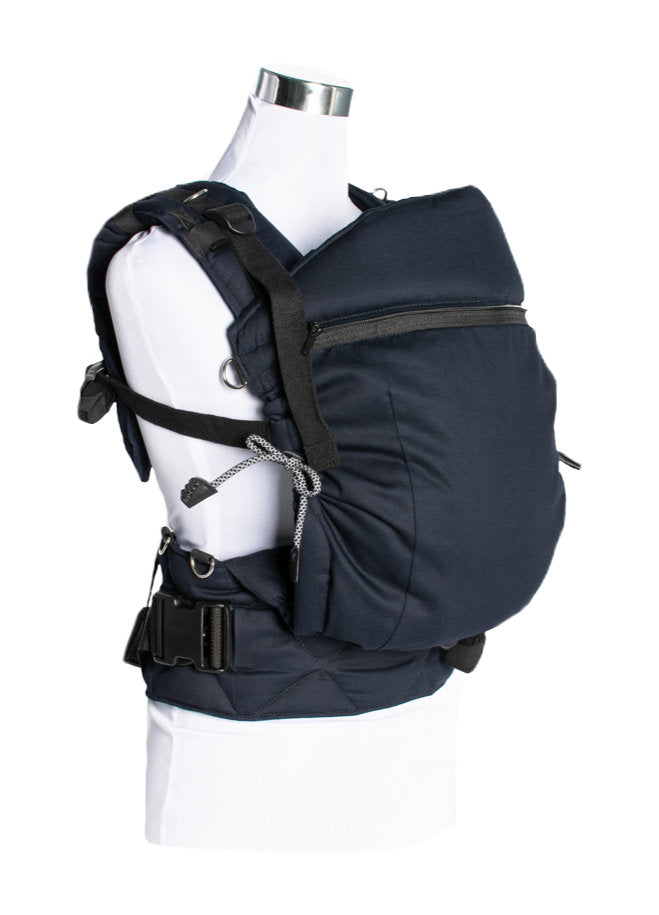 Monkey Mum® Ergonomische meegroei-draagzak Carrie - Zilverdonker