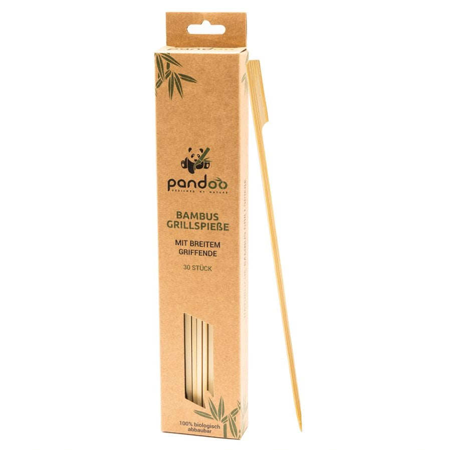 Bamboe barbecuespiesjes breed, 30 stuks