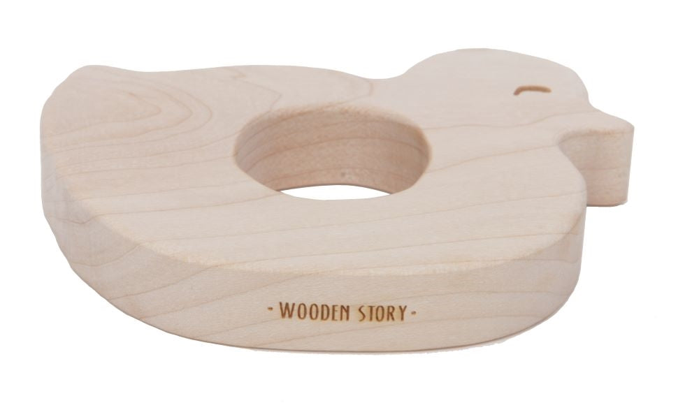 Wooden Story Bijtspeelgoed - Eendje