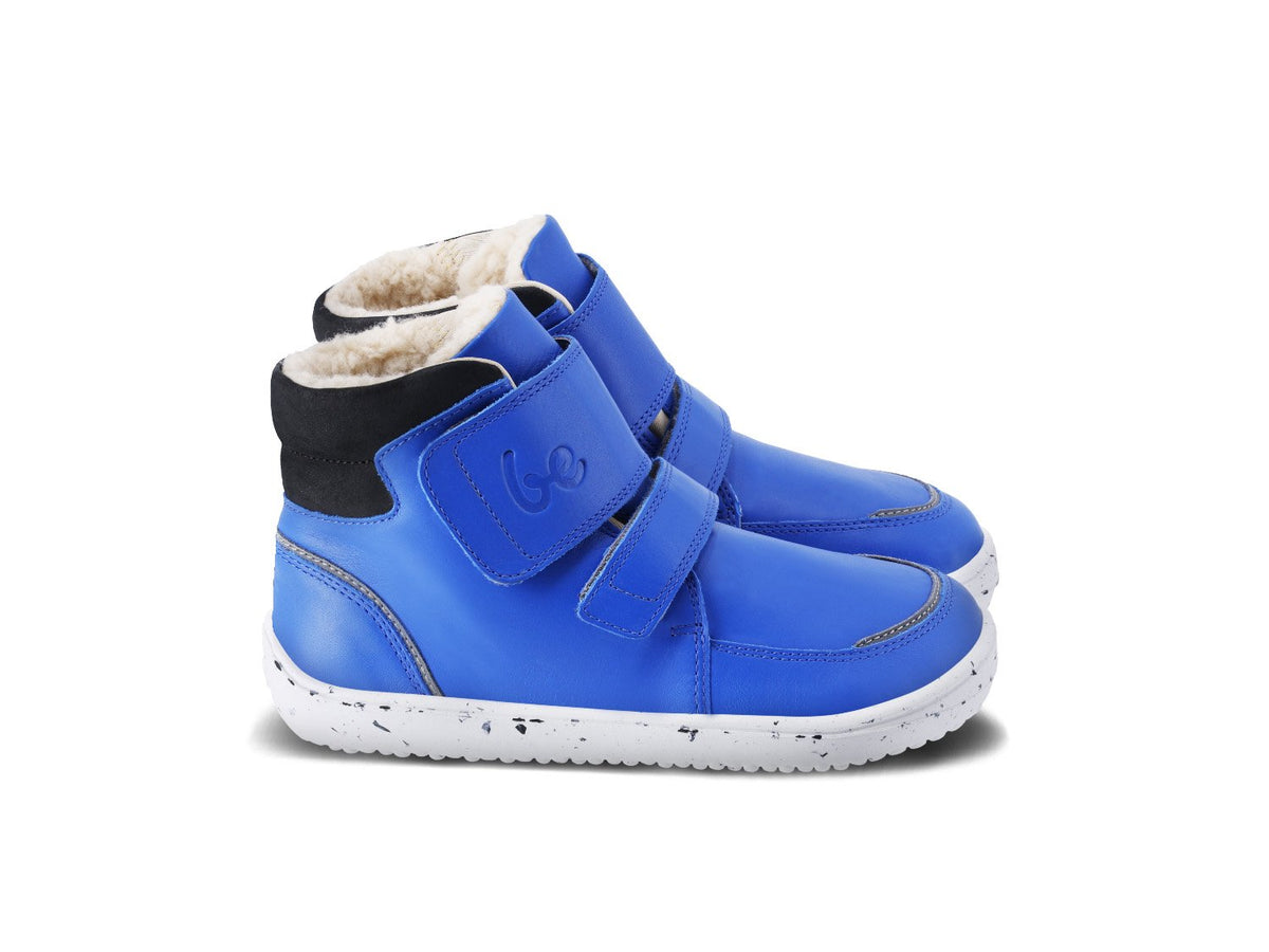 Be Lenka Kinderwinterschoenen op blote voeten Panda 2.0 - Blauw & Wit