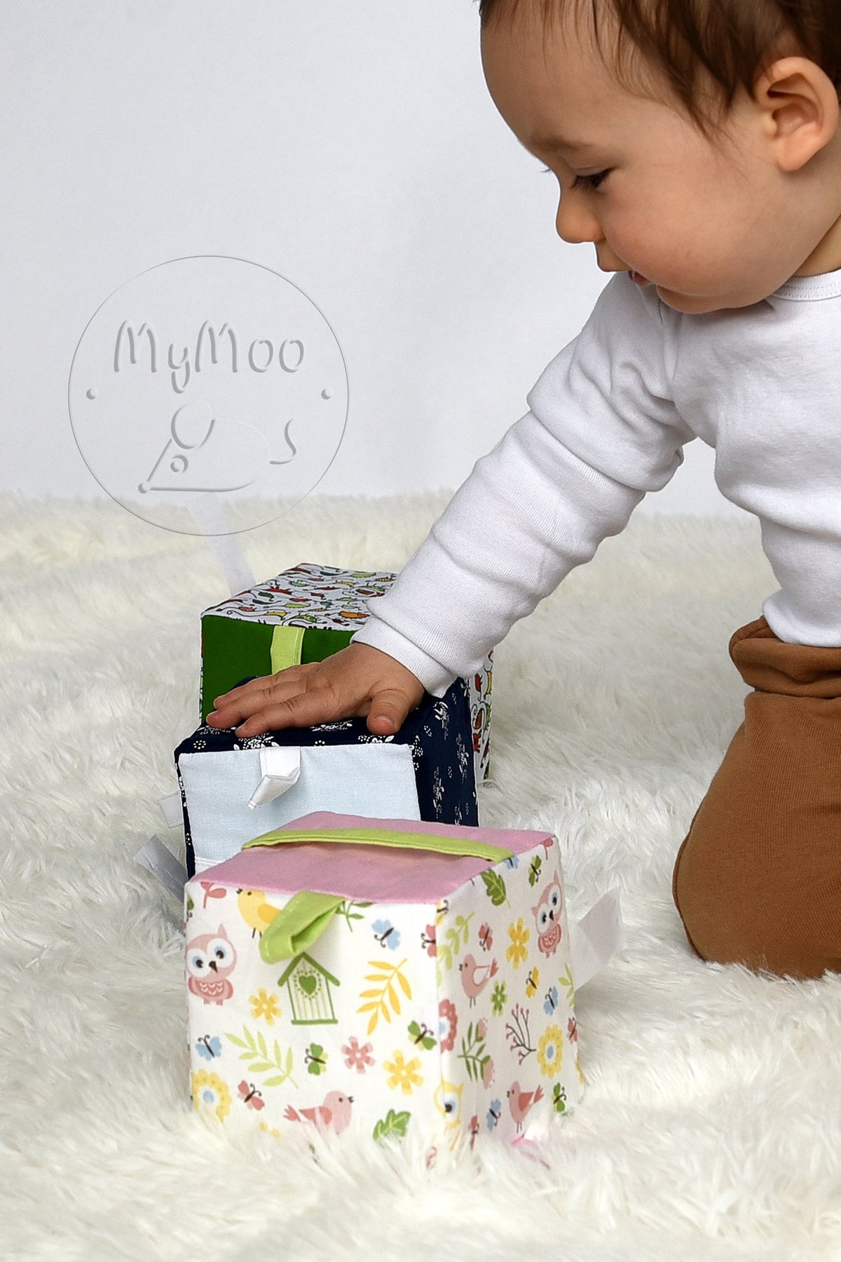 MyMoo Grijpcubus Busy Cube - Lente