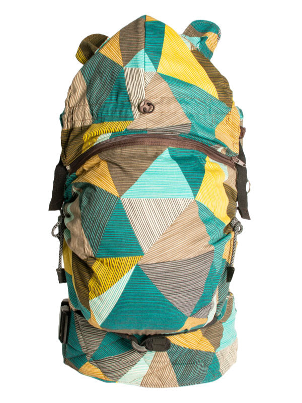 Monkey Mum® Lichte capuchon voor de Carrie-draagzak - Charmante geometrie