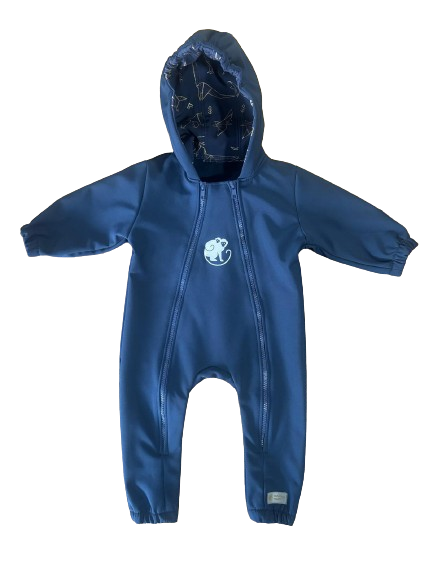 Monkey Mum® Combinaison softshell avec membrane – Ciel des dinosaures - taille 62/68, 74/80