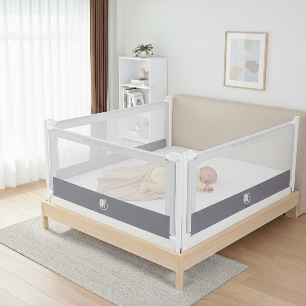 Bedhekje Monkey Mum® Popular - lichtgrijs