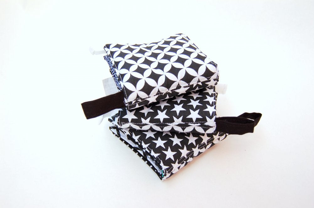 MyMoo Mini-livre mou - Noir et blanc