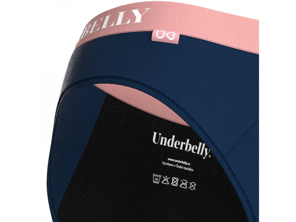 Culotte menstruelle Underbelly univers, Menstruations plus fortes - bleue
