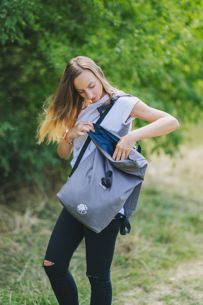 Monkey Mum® Geïntegreerde keperstof-rugzak voor draagzak Carrie - Frisse bries