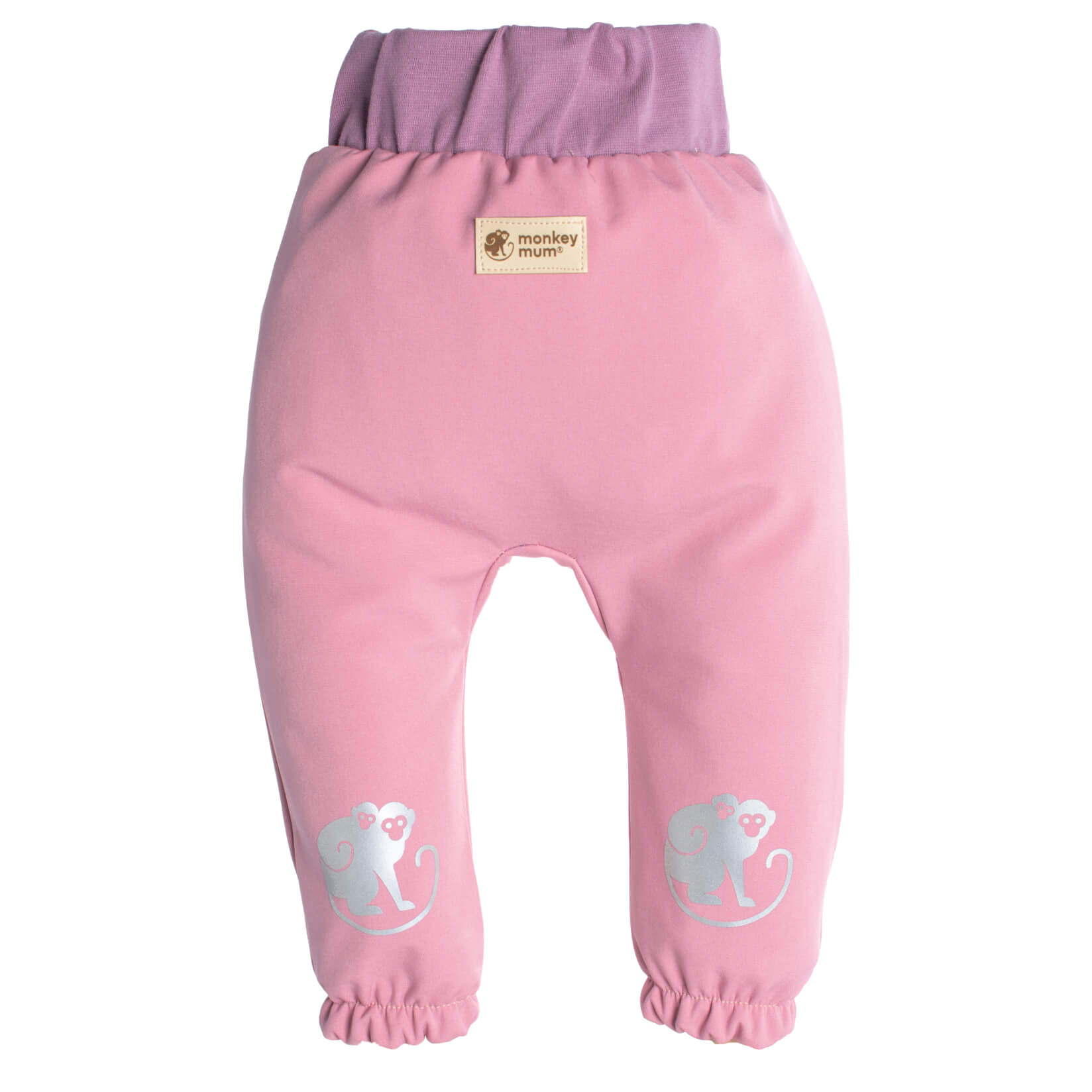 Pantalon enfant softshell avec membrane Monkey Mum® - Barbe à papa