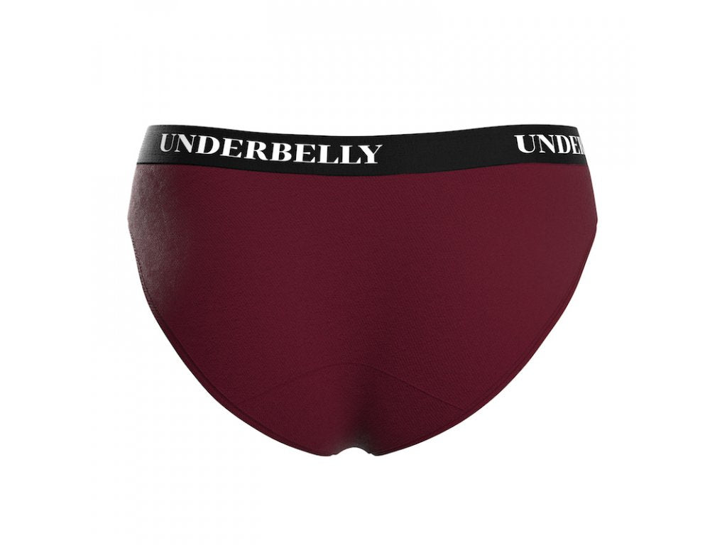 Culotte menstruelle Underbelly univers, Menstruations plus faibles - bordeaux