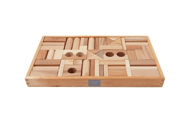 Wooden Story Cubes dans une boîte en bois - 54 pcs - Naturel