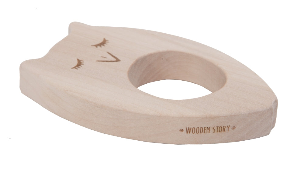 Wooden Story Jouet de dentition - Hibou