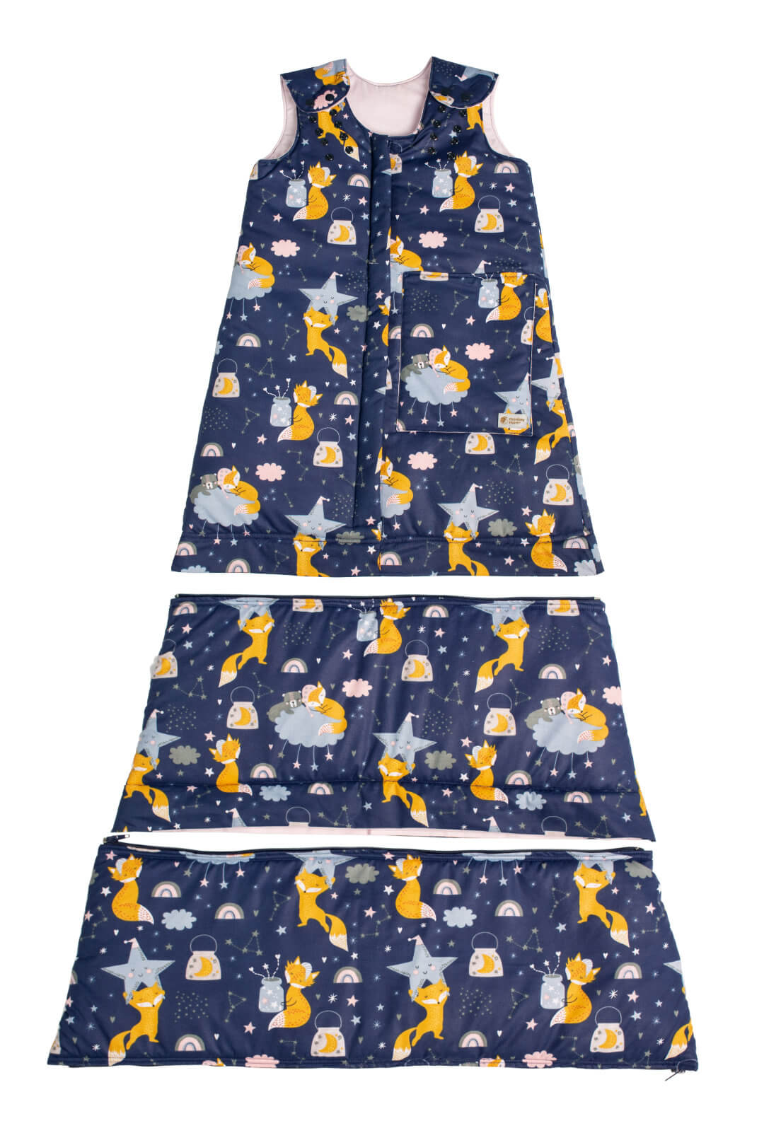 Sac de couchage évolutif d’hiver Monkey Mum® 0 - 4 ans - lot - Rêveries avec le renard