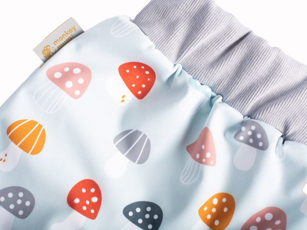 Pantalon enfant softshell avec membrane Monkey Mum® - Amanites colorées