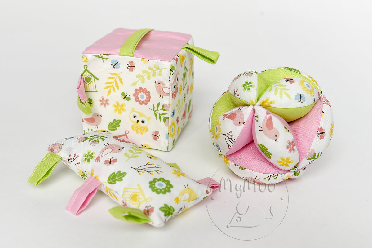 MyMoo Grijpcubus Busy Cube - Lente
