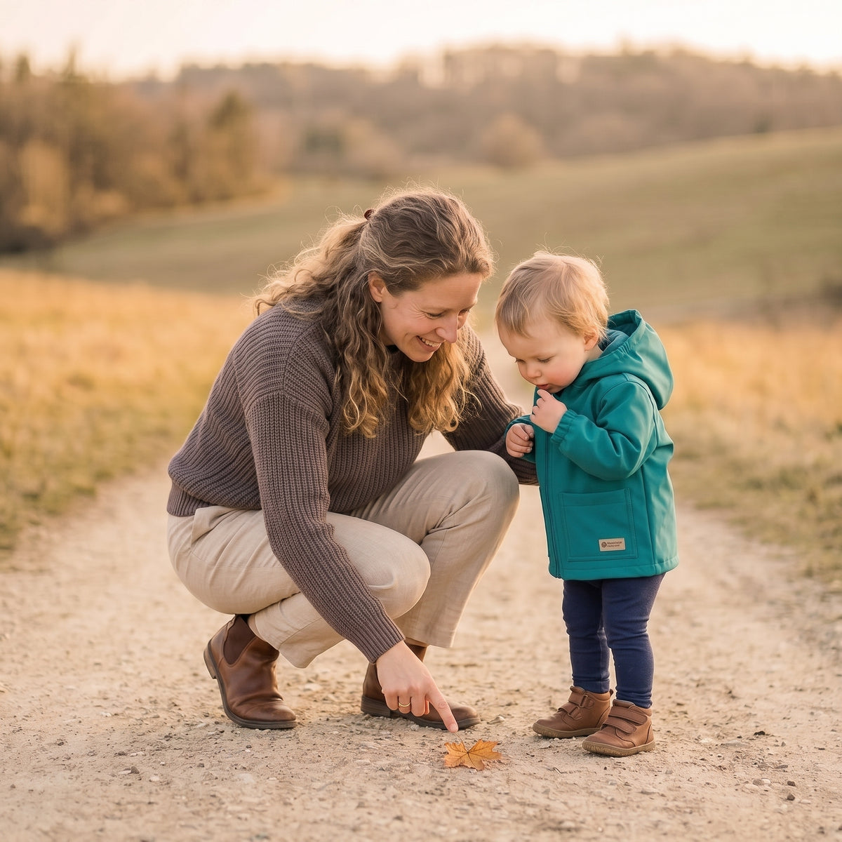 Kinder-softshelljas met membraan Monkey Mum® - Vrolijke hagedis