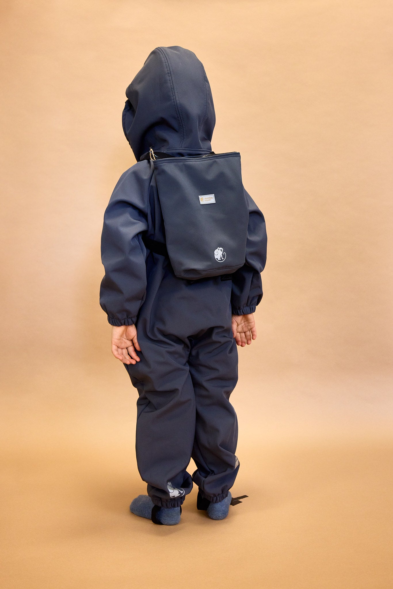 Kindersoftshellrugzak Monkey Mum® - Speelse bouwplaats