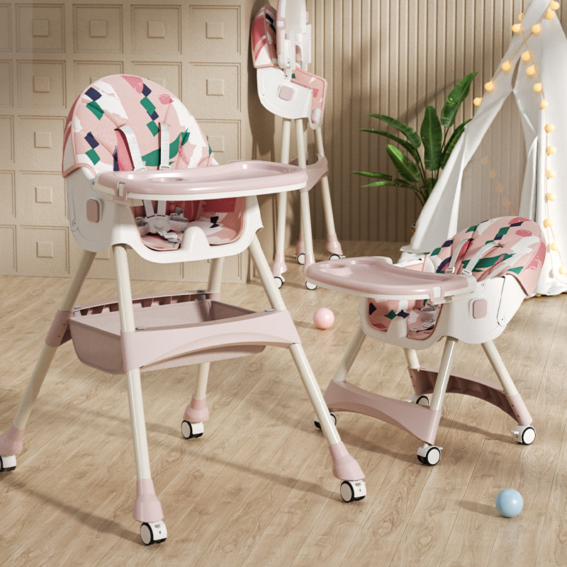 Kinder kinderstoel 2v1 Comfort - Roze Ornament - uitgepakt
