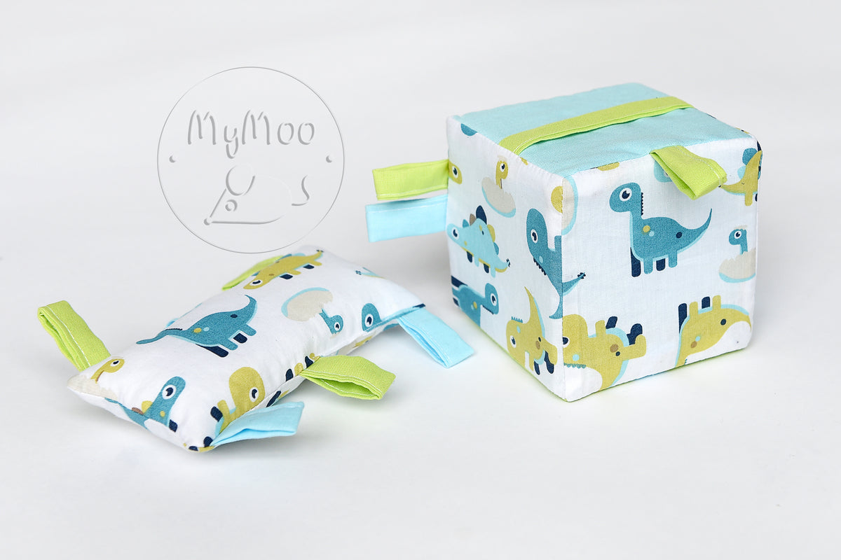 MyMoo Cube de préhension Busy cube - Dinosaures