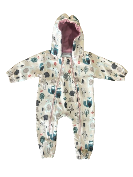 Monkey Mum® Combinaison softshell avec membrane – Animaux du jour - taille 62/68, 74/80