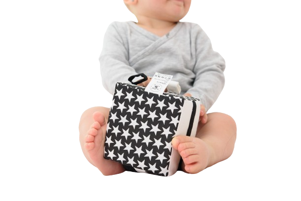 MyMoo Cube de préhension Busy cube - Noir et blanc