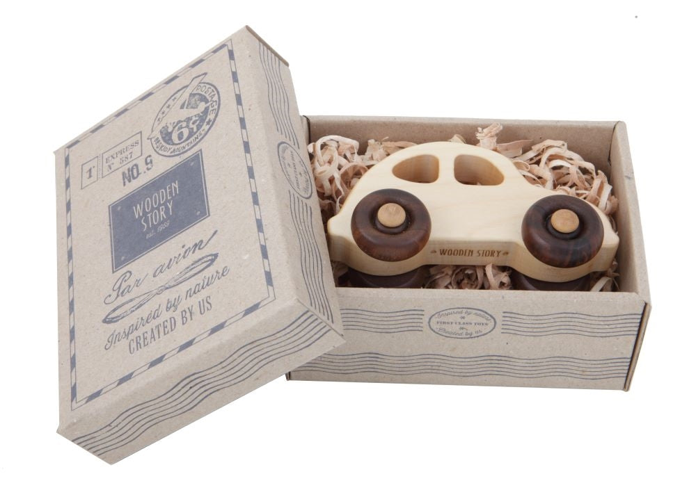 Wooden Story Auto uit de jaren 30