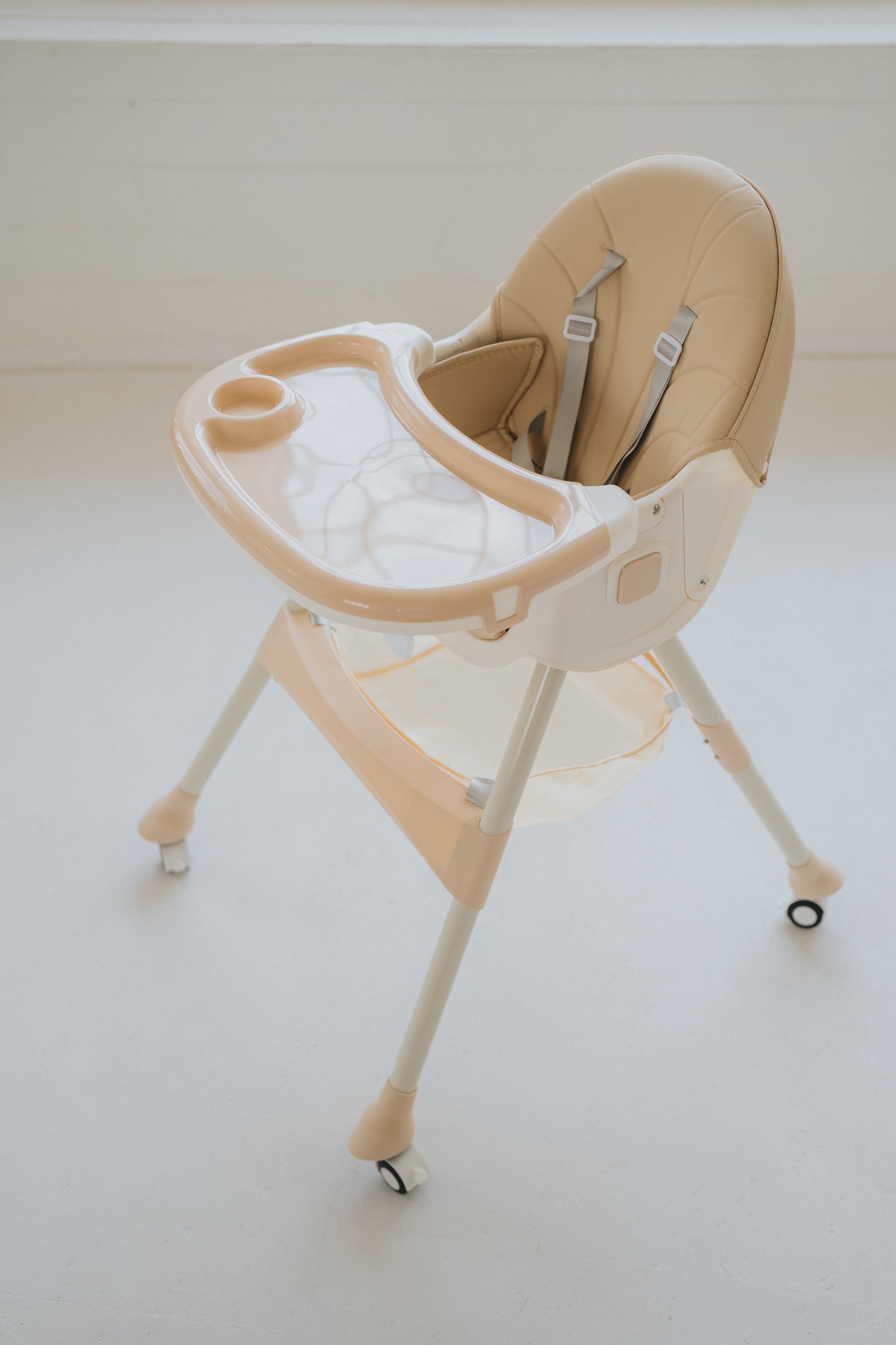 Chaise haute pour enfant 2 en 1 Comfort - Bleu - déballée