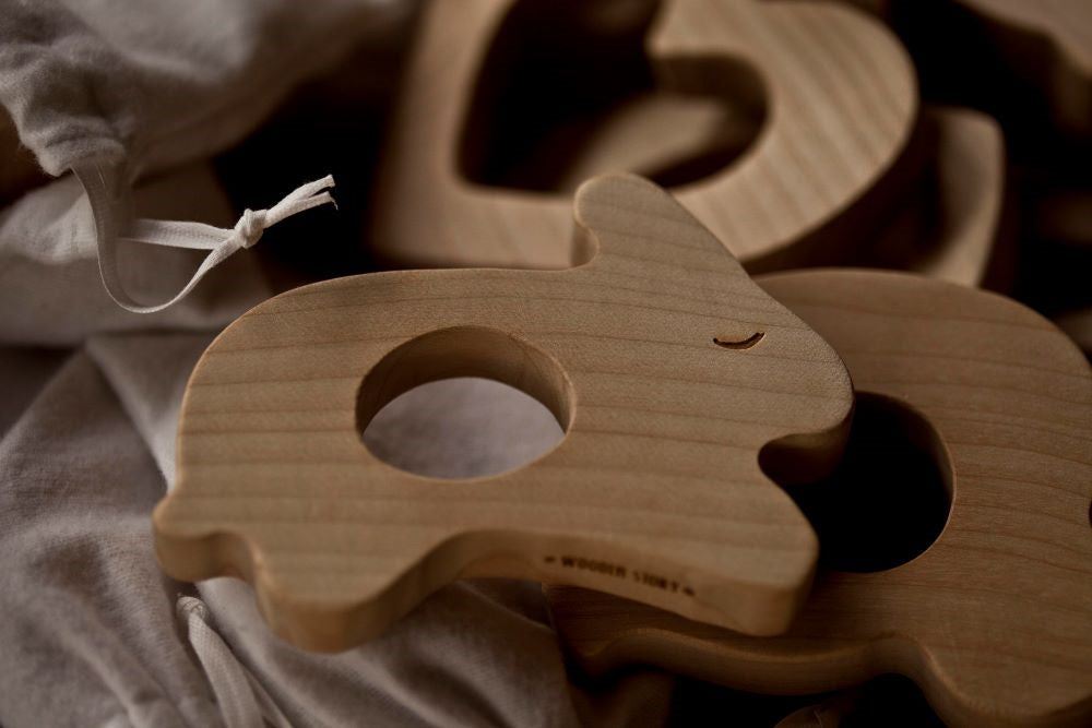 Wooden Story Bijtspeelgoed - Eendje